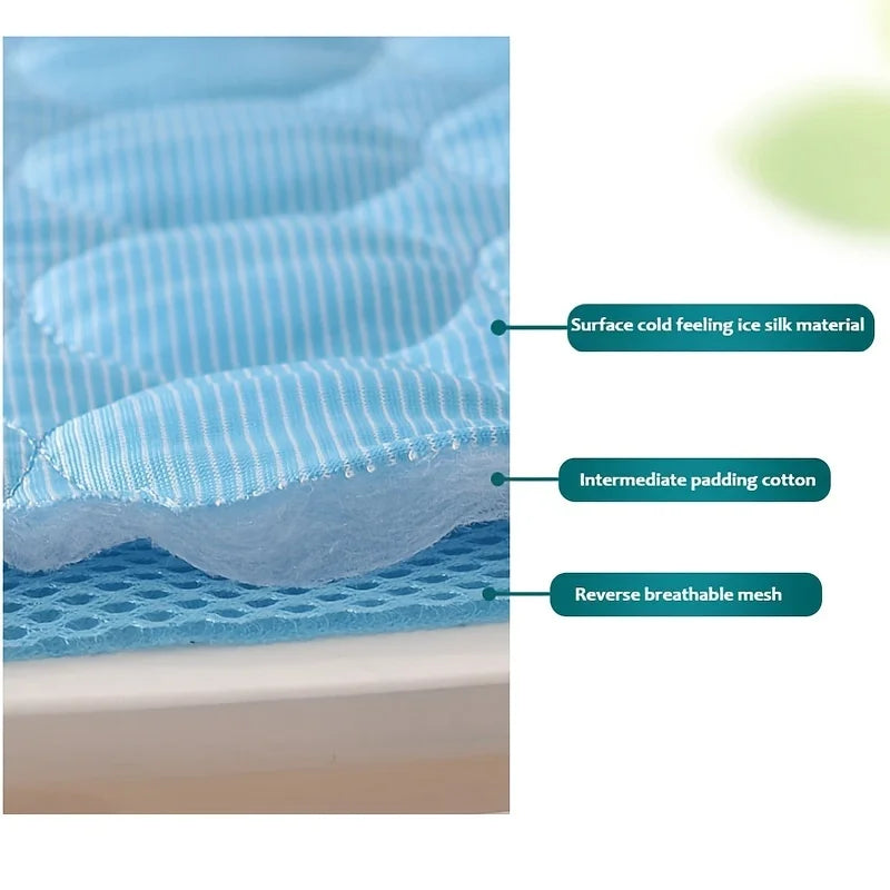 Cooling Mat for Dogs & Cats – Ice Silk Summer Pet Pad, XS–2XL