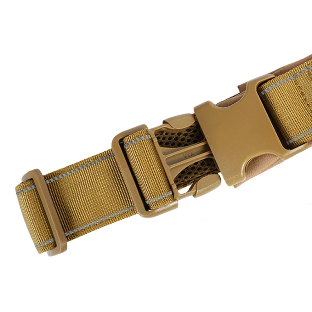 No-Pull Dog Harness for Large Dogs – Tactical Nylon with Handle & Reflective Trim, S–XL