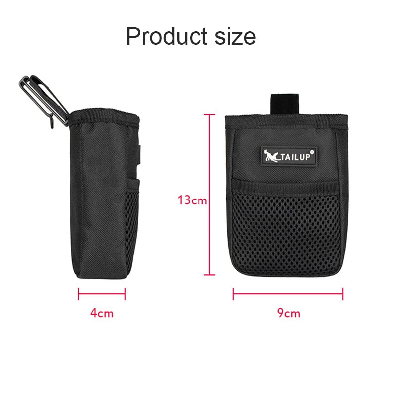 Dog Treat Pouch for Training – Waist Clip Oxford Bag, Large Capacity