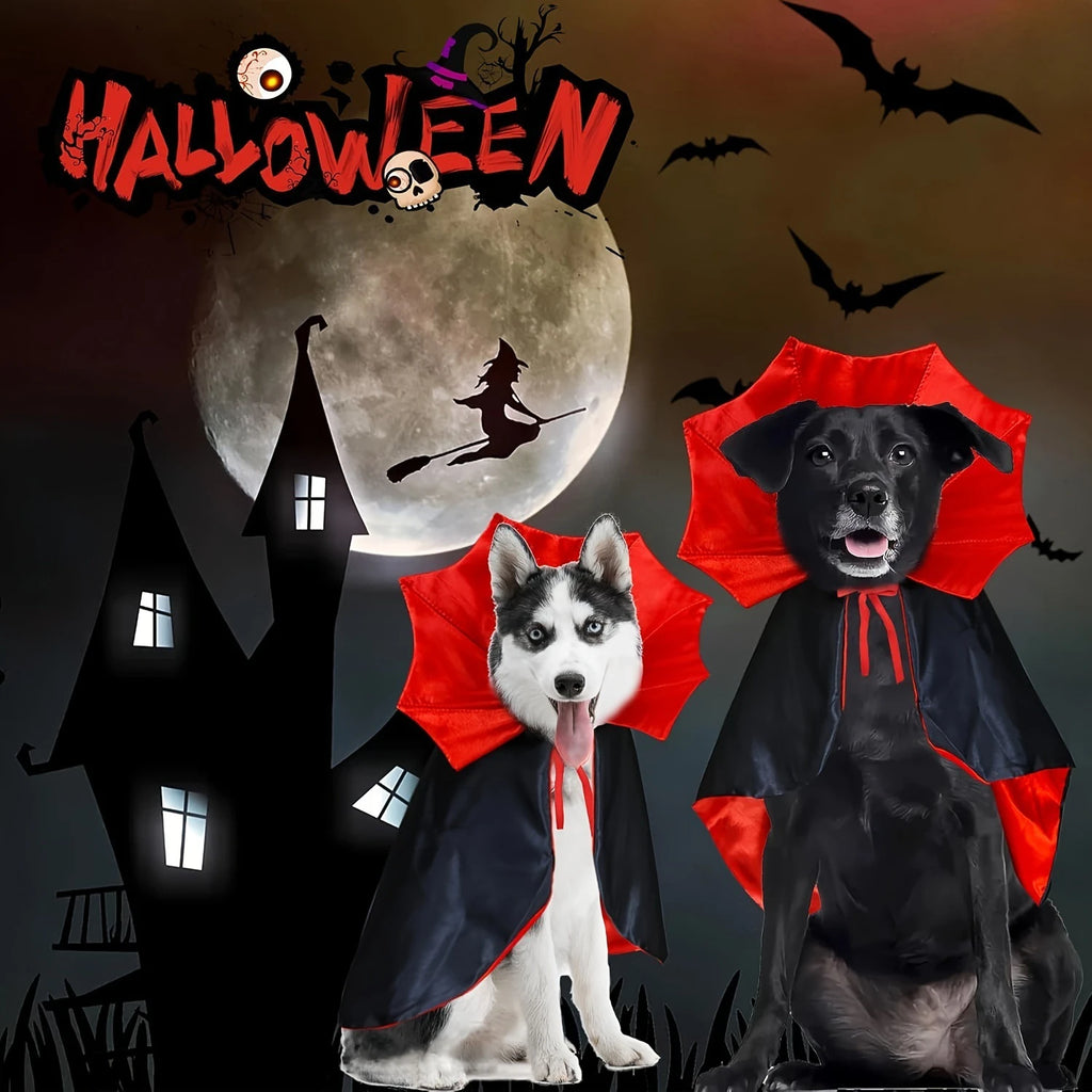 Halloween Costumes for Cats & Small Dogs – Cloaks & Hat, 5 Styles