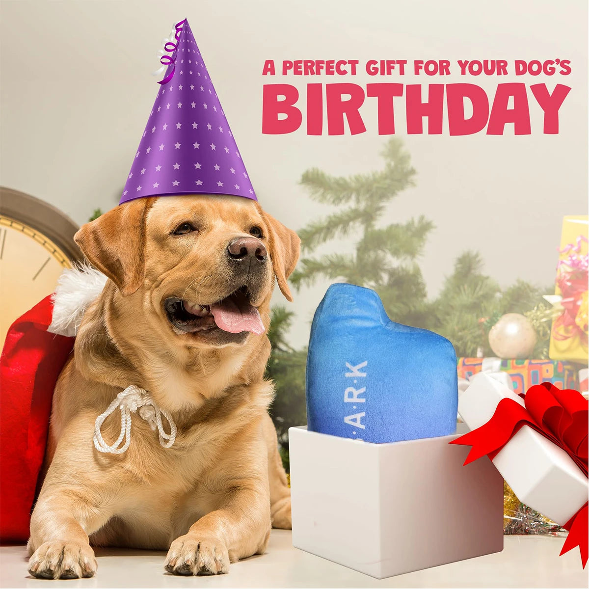 Parody Plush Squeaky Dog Toy – 19cm, Small to Large Dogs