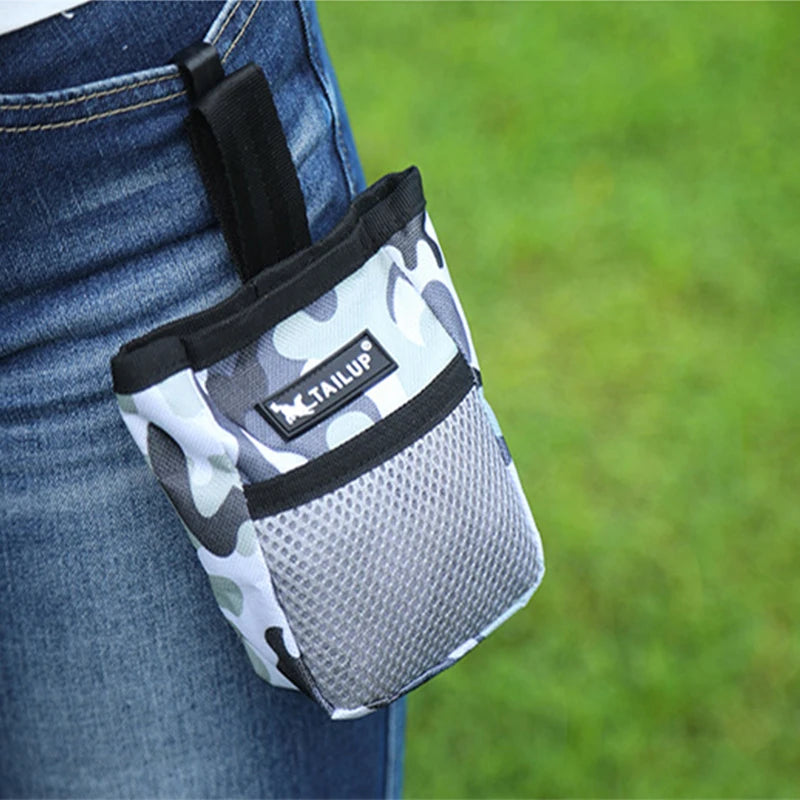 Dog Treat Pouch for Training – Waist Clip Oxford Bag, Large Capacity